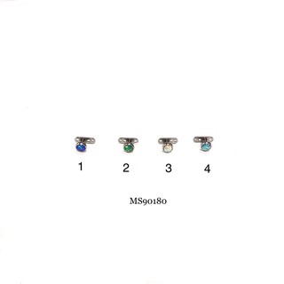 Khuyên dermal/ Khuyên cấy đá opal nhiều màu