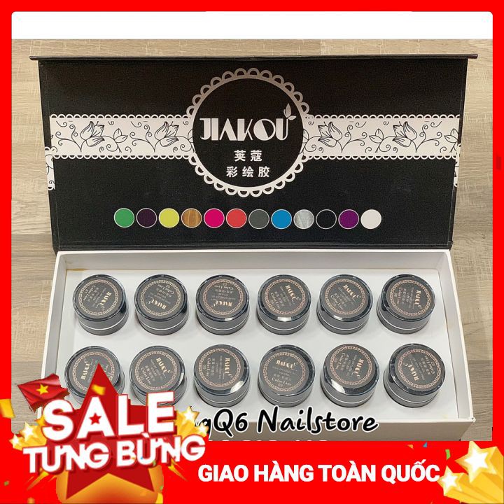 Set Gel Vẽ 12 Màu Nhiều Loại