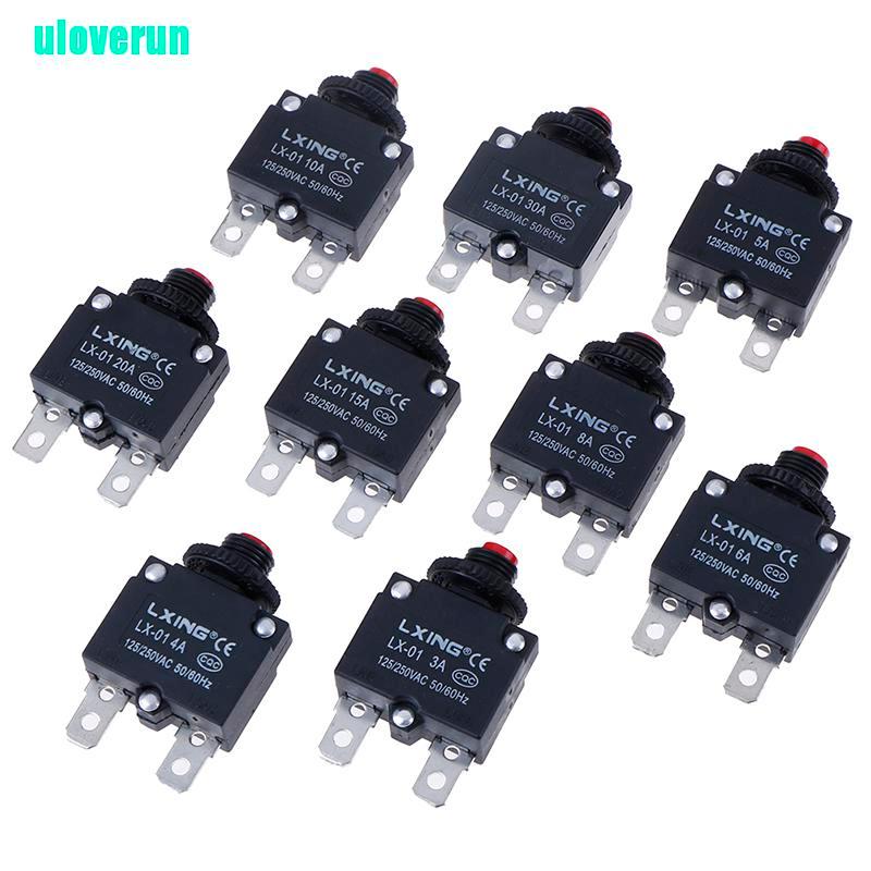 Cầu chì bảo vệ quá tải cầu dao 3A 4A 5A 6A 8A 10A 15A 20A chất lượng cao