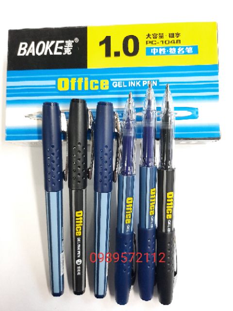 [12 cái] Bút nước BaoKe 1048 ngòi 1.0mm