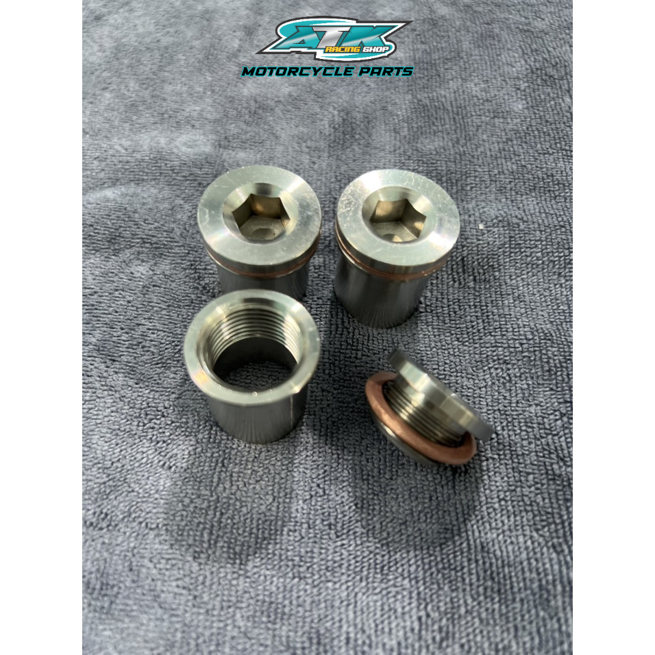 Ốc cảm biến senso Oxy AFR  inox 304 hàn vô cổ pô dành cho các xe canh chạy dynojet