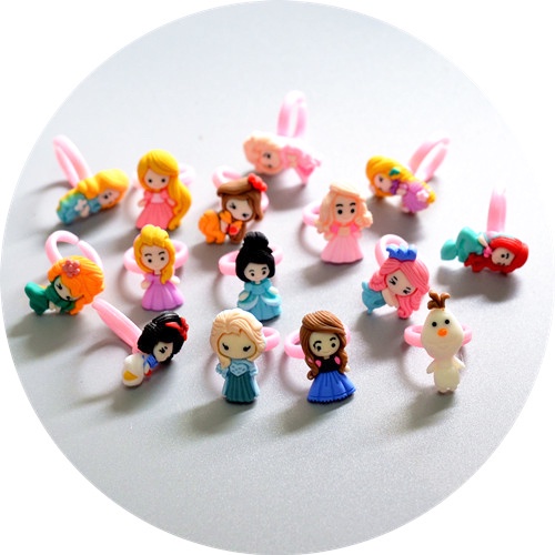 Nhẫn Cho Bé Họa Tiết Hoa Động Vật Hoạt Hình Dễ Thương