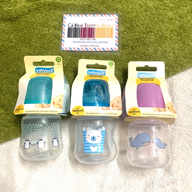 BÌNH SỮA BABYLOVE CỔ RỘNG