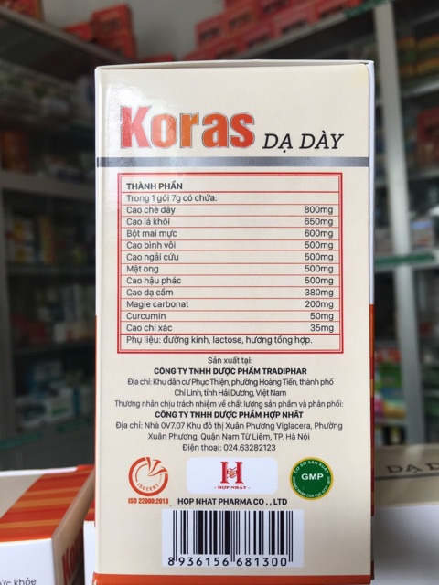 ✅  DẠ DÀY KORAS - Hỗ trợ trào ngược dạ dày, HP Dạ dày
