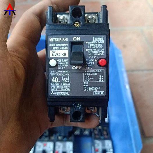 ♛Aptomat chống giật 40A - 30mA Nhật bãi