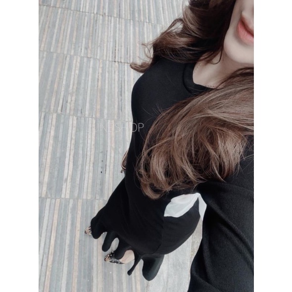 Đầm Body Đuôi Cá Hở Lưng Thắt Nơ Sau