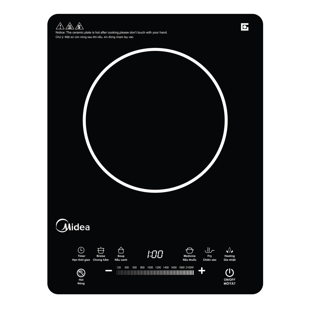 Bếp hồng ngoại midea MIR-T2115DB
