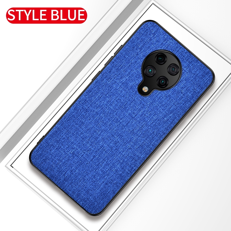 Ốp điện thoại vải kết hợp PC cứng viền TPU mềm cho XIAOMI REDMI K30 PRO