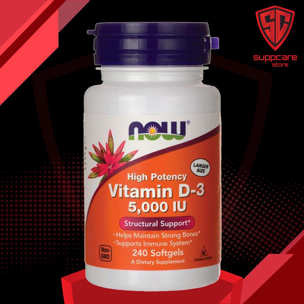 Vitamin D3 | Tăng Sức Đề Kháng Now Vitamin D3 Full Size [120 - 240 Viên] -  Chính hãng Suppcare Store
