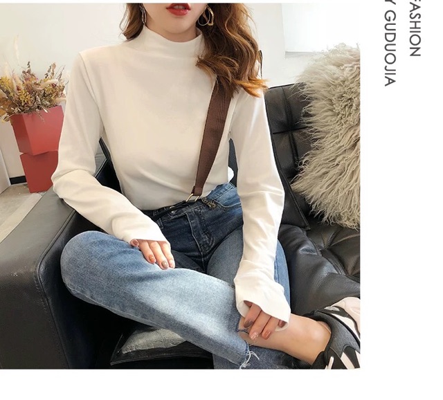 áo cotton giữ nhiệt lót bông mỏng cổ leo ĐANG SẴN