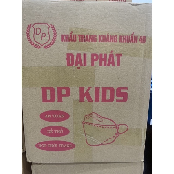 sỉ 1 thùng (600 cái) khẩu trang KF94 dành cho trẻ em (3-12t) mix màu