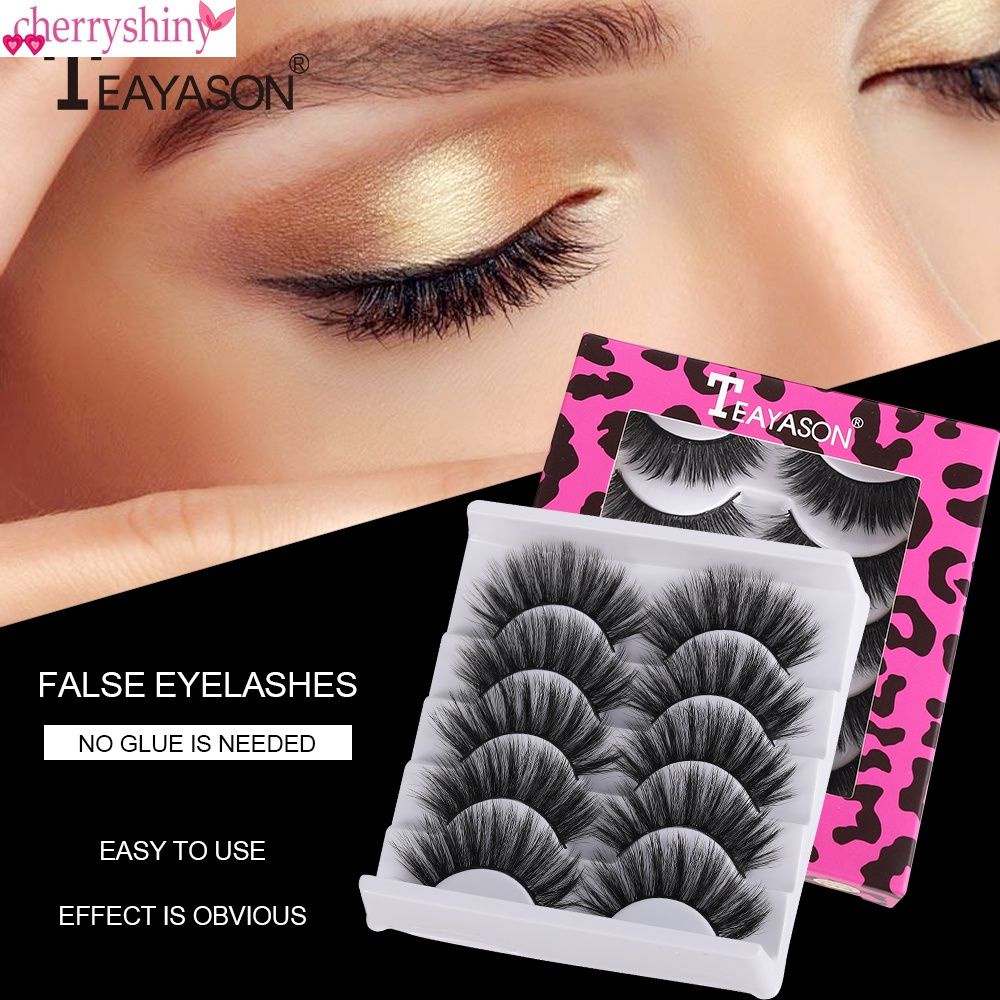 Cặp lông mi giả 3D mềm và dày bằng lông chồn
