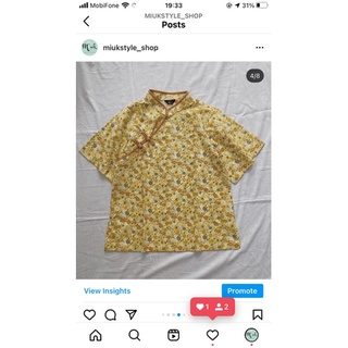 Áo sườn xám dáng suông