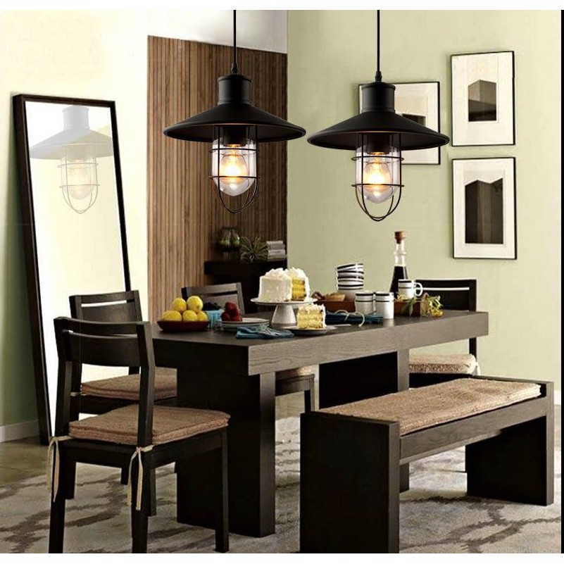 ĐÈN THẢ CHAO SẮT TRÒN Đèn thả chao chống nổ