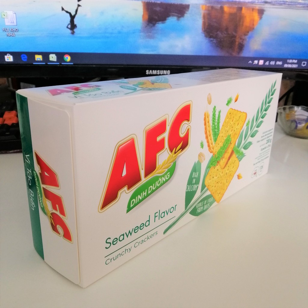 Bánh Cracker AFC Dinh Dưỡng Vị Tảo Biển