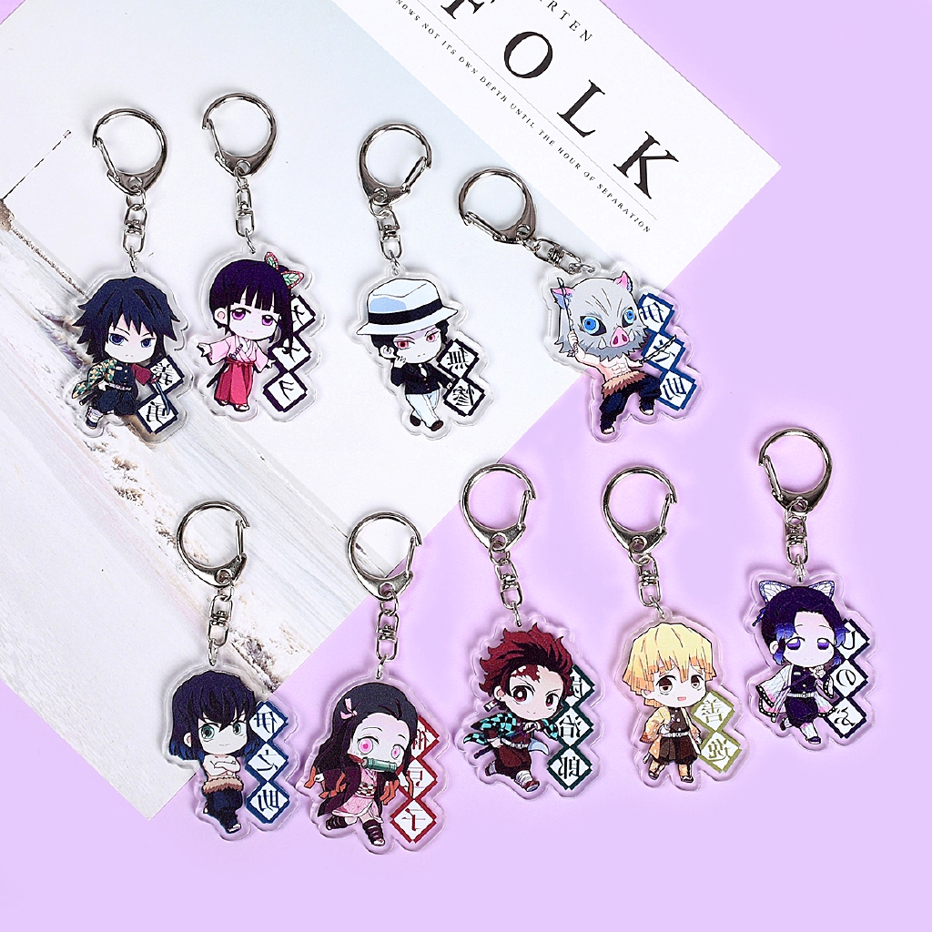 Móc khóa kim loại hình nhân vật hoạt hình Gintama