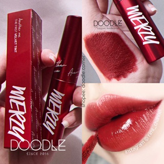 [NEW] Son kem lì Merzy The First Velvet Lip Tint Limited Edition V6 Firenze Negroni phiên bản vỏ đỏ 2019 (Có Sẵn)