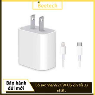 Bộ sạc nhanh 20w us zin tối ưu nhất cho iphone 8/ 8 plus/ x/ xs/ xs max - iphone 11/ 11 pro/ 11 pro max/ 12/12 pro...