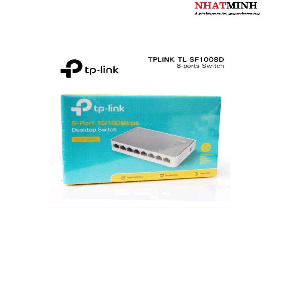 switch TP-Link SF1008D 8 port (Trắng) - HÃNG PHÂN PHỐI CHÍNH THỨC