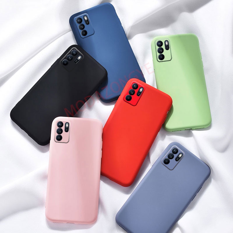 Ốp điện thoại TPU dẻo mầu kẹo trơn cho Oppo Reno 6z 5g Reno6 Z 5g Reno 6 5 3 2 2f