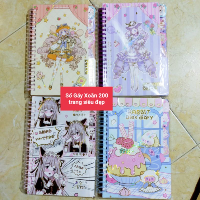 Sổ tay lò so Hàn Quốc A5, A6 siêu đẹp (Cute với Nhiều mẫu đa dạng)