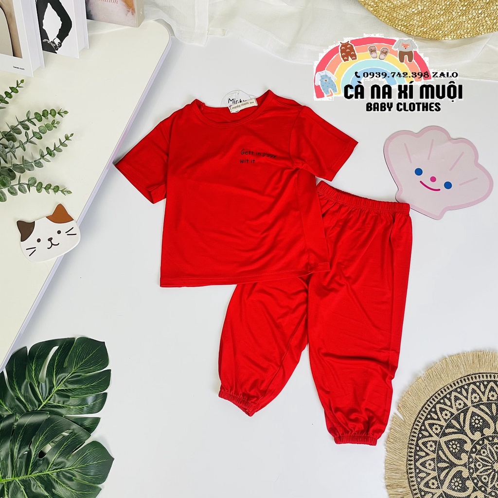 Bộ ALIBABA Minky Mom Thun Lạnh Size(9-26Kg)FREE SHIPDể Thương Cho Bé Gái Bé Trai, Đủ Màu