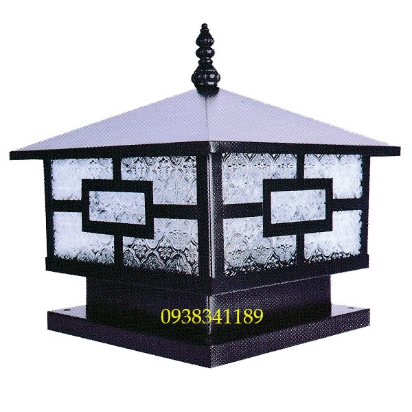 Đèn trụ hàng rao trụ bờ bao gắn cột,đèn D200