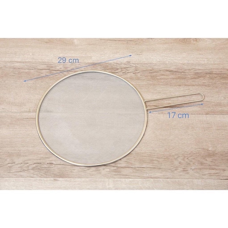 Nắp đậy chảo bằng lưới Inox chống văng dầu, giữ đồ ăn giòn khi chiên