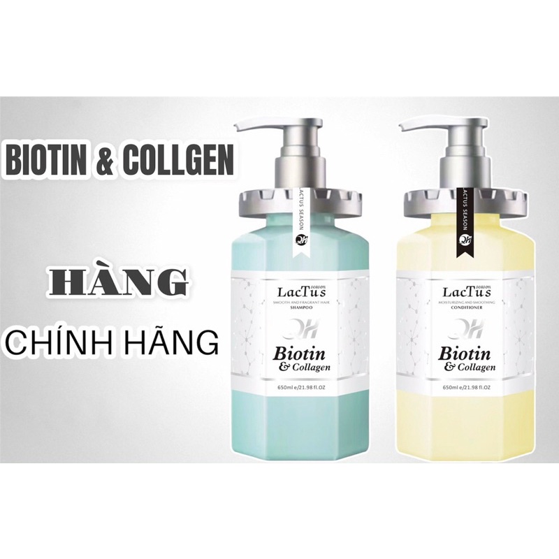 Dầu gội Botin LACTUS season giảm rụng tóc, ngăn gàu dưỡng ẩm QH LACTUS Season Biotin Collagen