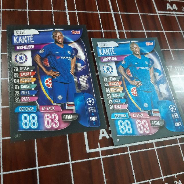Thẻ cầu thủ Match Attax kích thước thẻ Châu Âu tự chọn thẻ