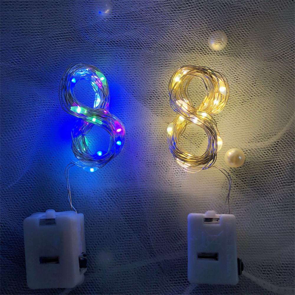 Dây Đèn LED 1/2/3m Chống Thấm Nước Dùng Để Trang Trí Nội Thất Cho Giáng Sinh Halloween