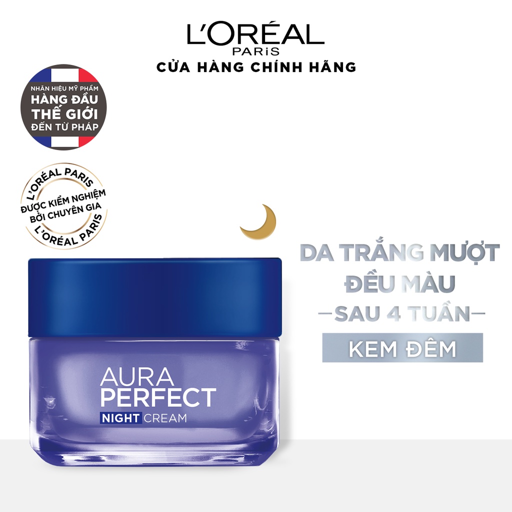 Bộ dưỡng trắng và siêu cấp ẩm căng mịn da L'Oreal Paris Aura Perfect