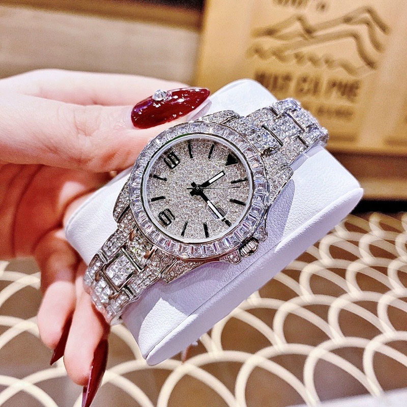 Fullbox bảo hành 12 tháng, Đồng hồ nữ Davenaa đính đá cực đẹp LUTOS WATCH