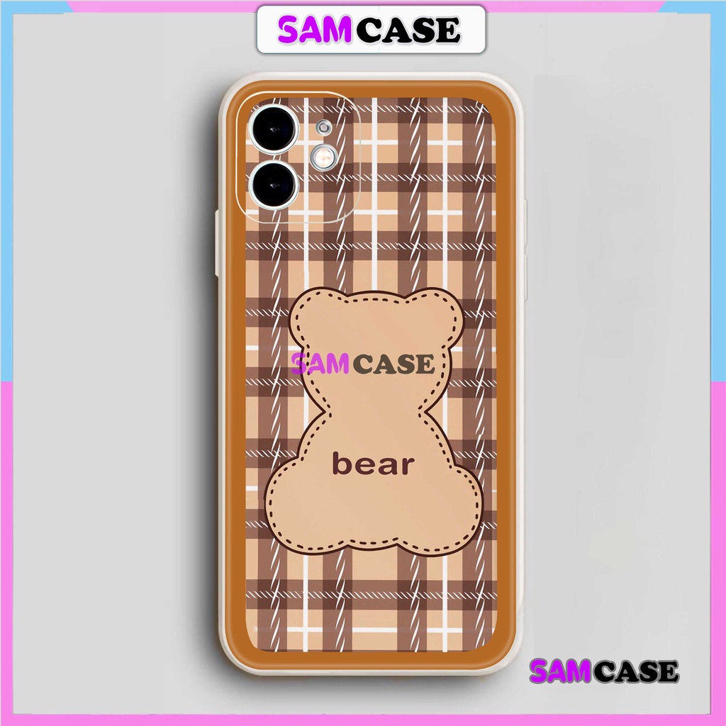 Ốp lưng iPhone 6/6s/7/8/X/XS/XR/11/12/13/14 Pro Plus Max viền vuông chống sốc bảo vệ camera silicon mềm Bear Bea2122