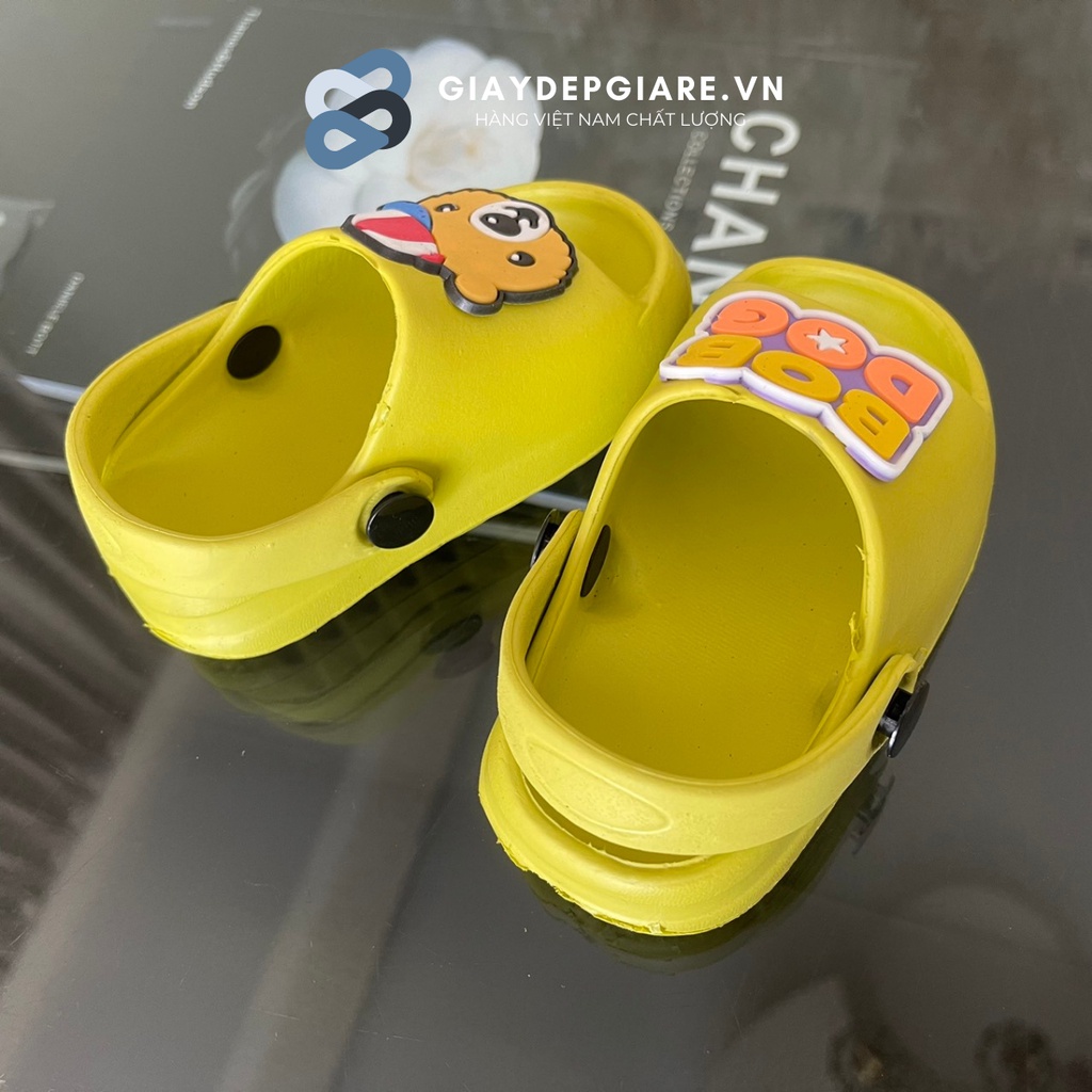 (Size 18-29) Dép Sục Cho Bé Dán Sticker Chú Gấu BOB DOG Dễ Thương Nhẹ Chân Siêu Bền [1180BOBDOG]  - Giaydepgiare.vn