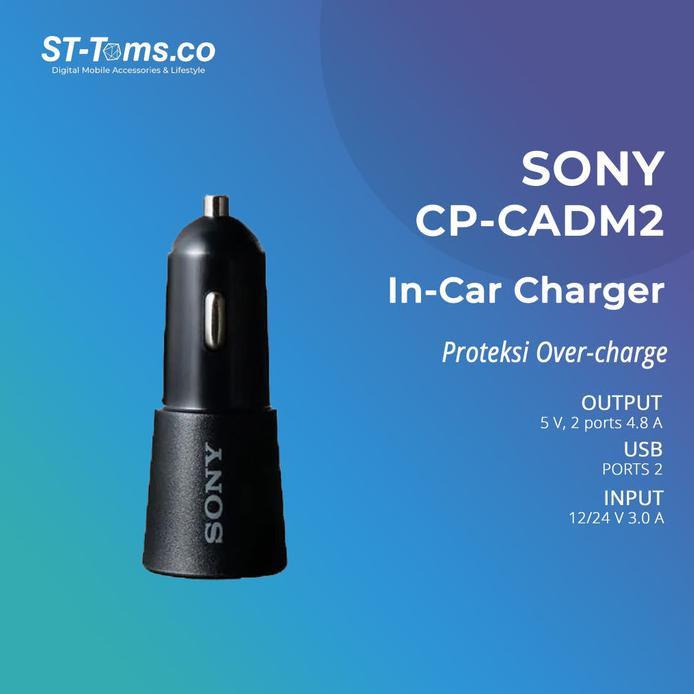 Củ Sạc Trên Xe Hơi Sony In-Car 2 Cổng Cp-Cadm2 Đen