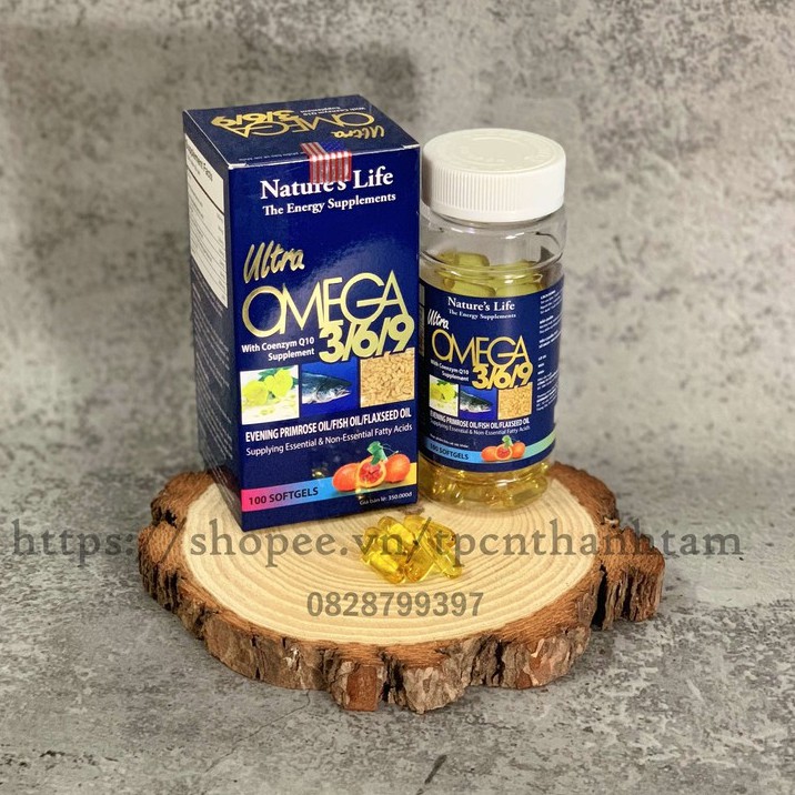 Dầu Cá Omega Alaska 3,6,9 Hỗ Trợ Hệ Tim Mạch , Trí Não , Tăng Cường Thị Lực , Sáng Mắt - Hộp 100v