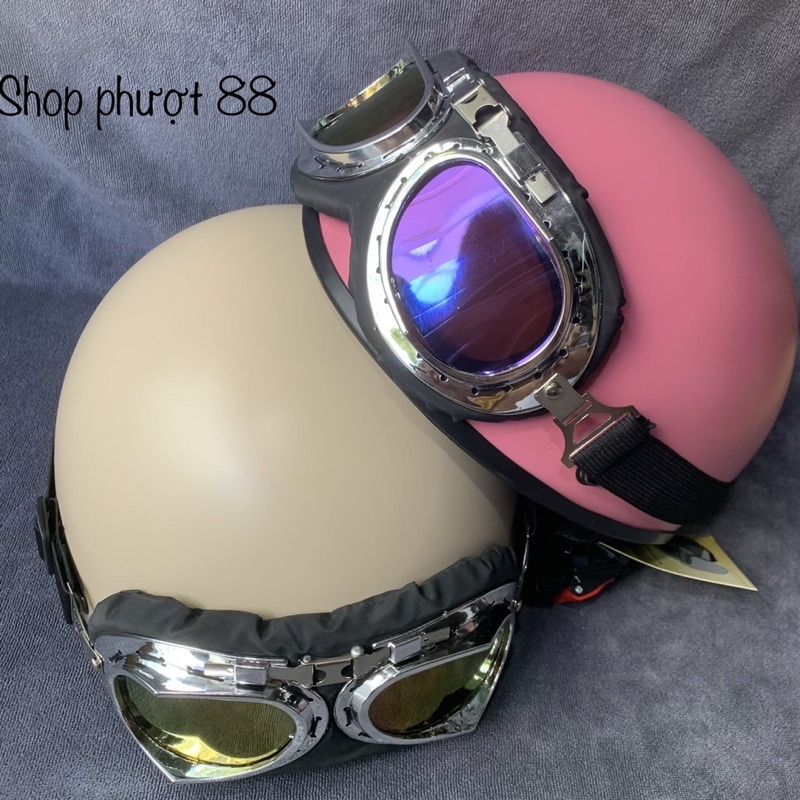 🔥🔥Nón bảo hiểm gắn kính phi công cực kỳ chất và ngầu hàng chính hãng cao cấp