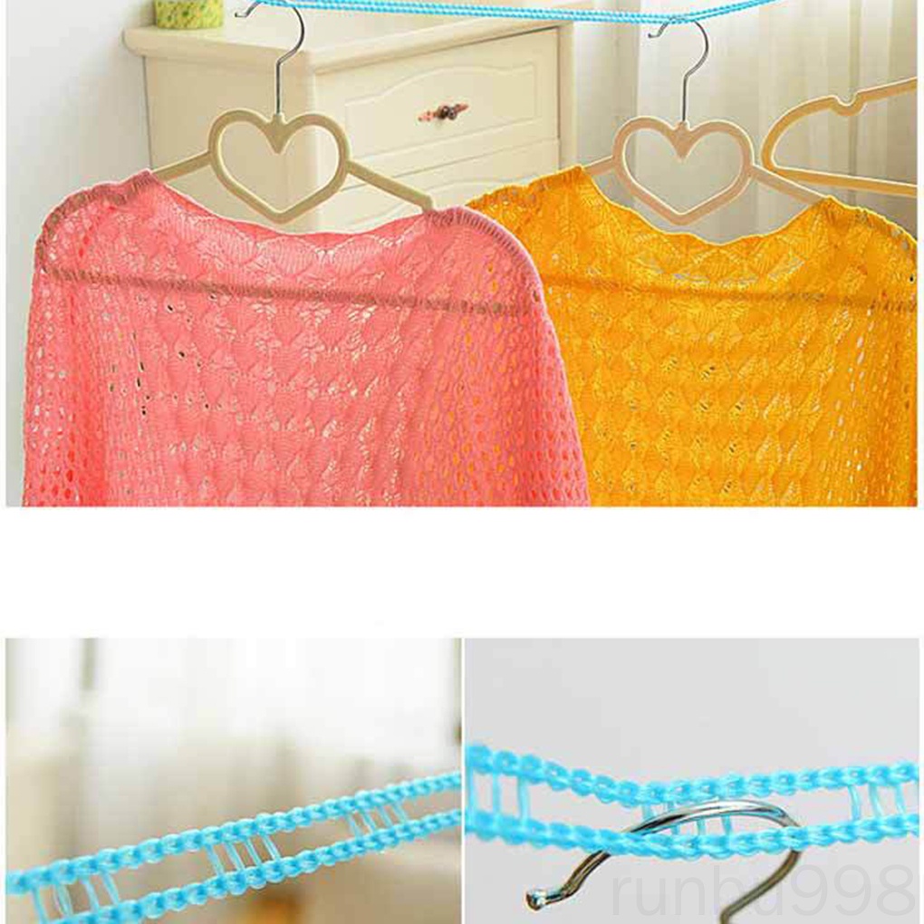 Màu Sắc Dây Phơi Quần Áo Bằng Nylon Dài 3 / 5m Chống Trượt Runbu998