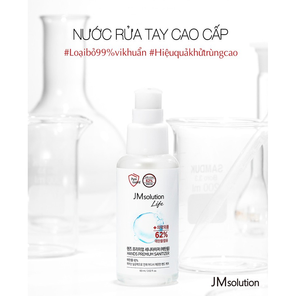 Gel Rửa Tay Khô JM Solution Life Hands Premium Sanitizer Diệt Khuẩn 99,9%