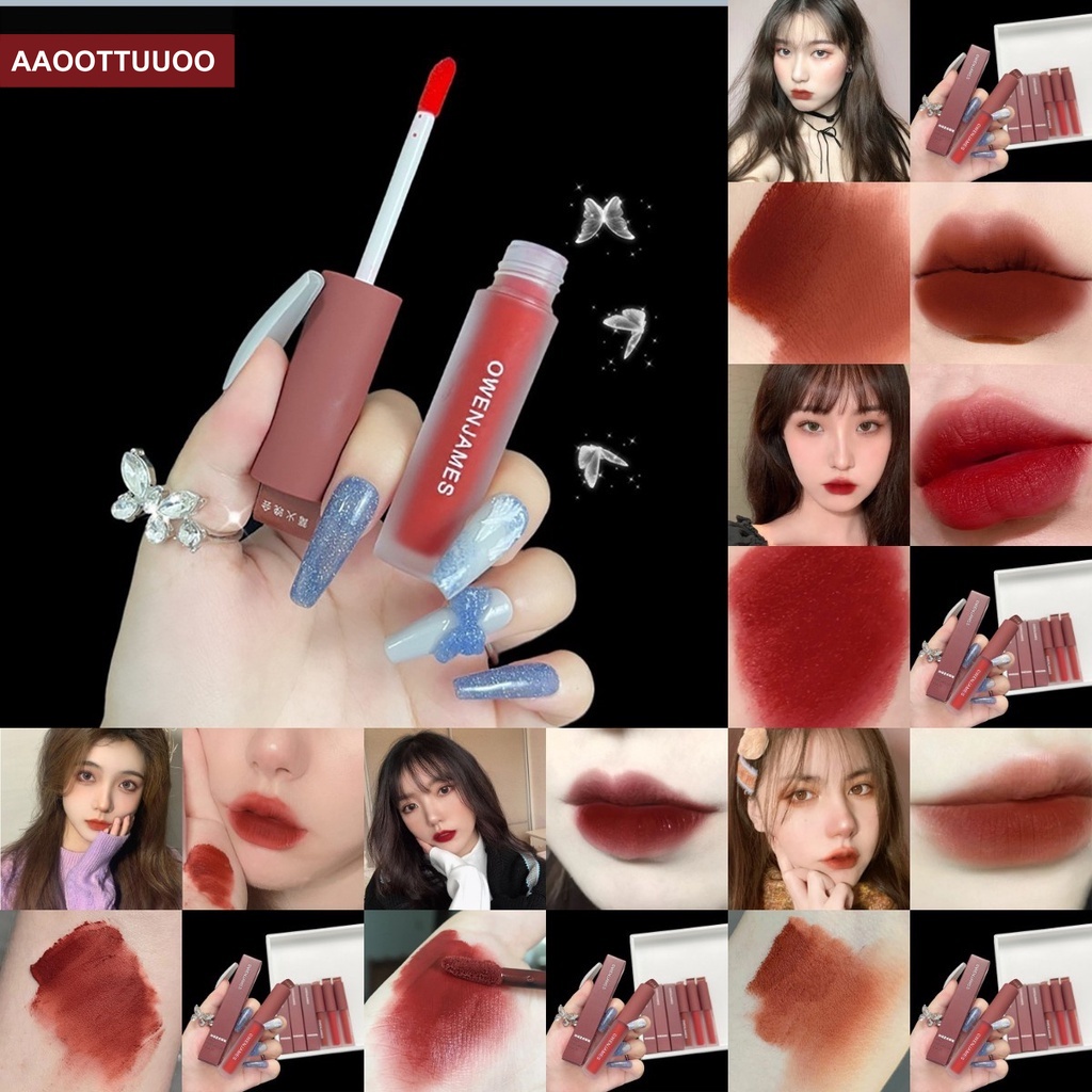 [Hàng mới về] Son môi mịn lì như nhung không phai màu không dính thành cốc với 6 màu tùy chọn | BigBuy360 - bigbuy360.vn