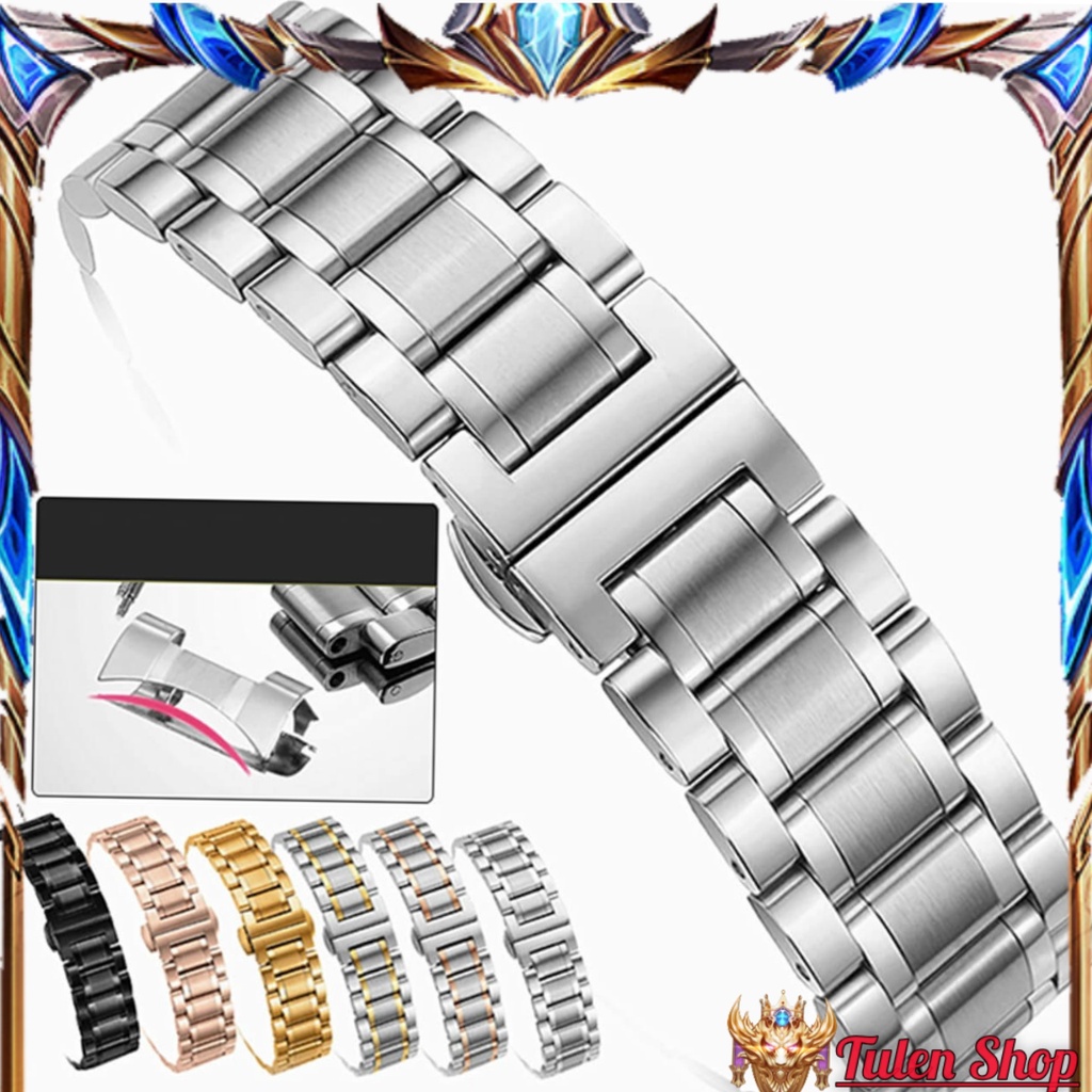 Dây Đồng Hồ Kim Loại khóa bướm các size thép đúc, tai ôm chắc chắn, không gỉ cực đẹp