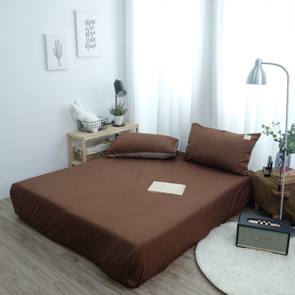 Bộ Ga Gối 3 Món Cotton TC Hizun