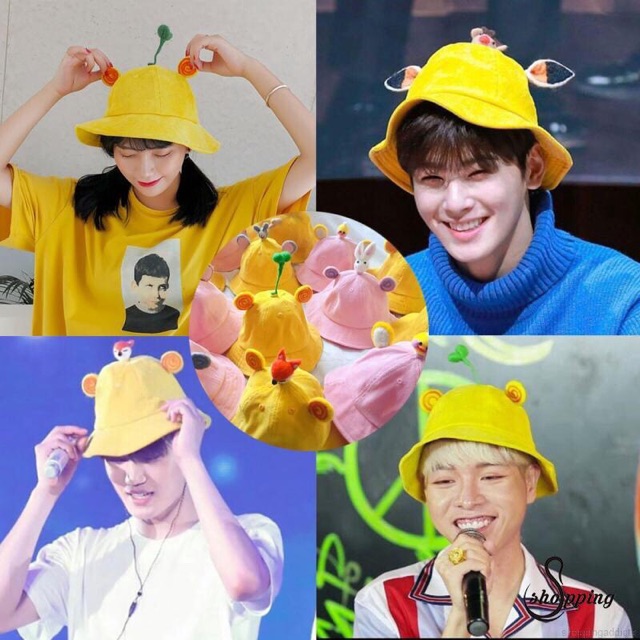 Mũ Bucket rộng vành mầm cây Maruko - M01