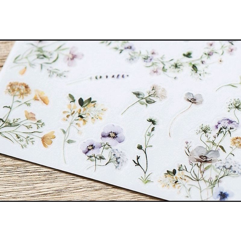 Krisna.room ♡ MU PrintOn- Set 2 tờ sticker cạo trang trí sổ