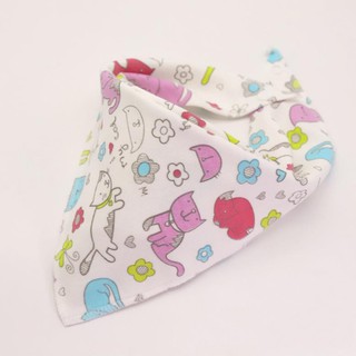 Khăn yếm tam giác cho bé chất liệu cotton 2 lớp mềm mịn cao cấp có cúc bấm KH01 bovang180895