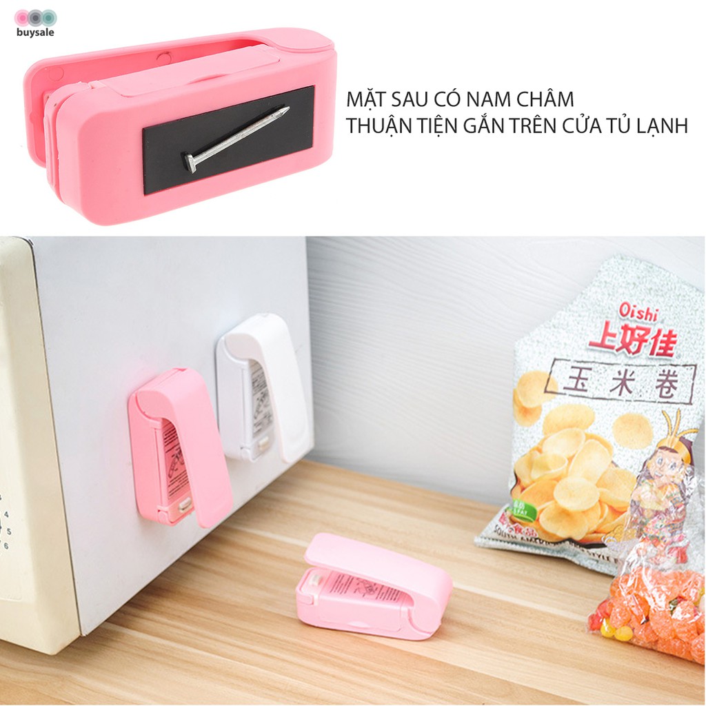 Kẹp hàn miệng túi dùng pin 3A giúp bảo quản thực phẩm trong nhà bếp (không bán kèm theo pin) - buysale - BSPK131