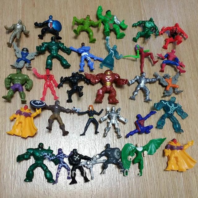 1 Mô hình mini siêu nhân spider man maver avenger iron man supper man hulk tron siêu anh hùng captain american mỹ