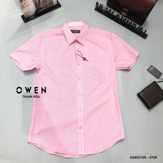 (OWEN GIẢM GIÁ ) - Áo sơ mi ngắn tay Owen chính hãng - AS90015N
