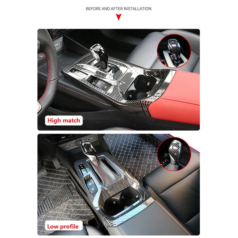 Khung Trang Trí Bảng Điều Khiển Cần Gạt Số / Cốc Nước Cho Xe Hơi MG 5 MG5 2020 2021